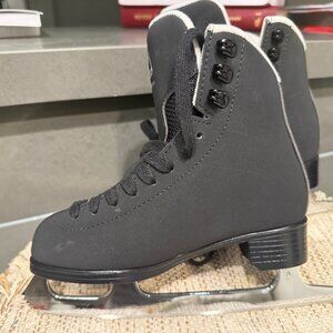 Black ice skates